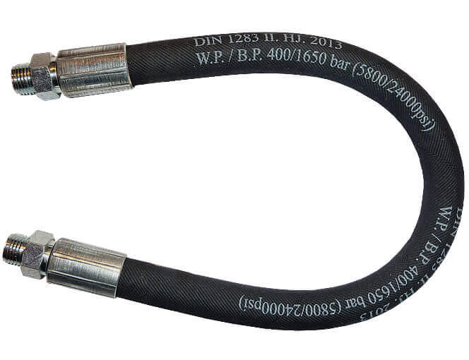 12 Inch Metric Thread Grease Gun Hose