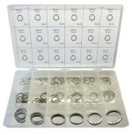 Stainless Steel Metric External Retaining Ring Kit. Made in The USA