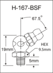 1/4″-26 BSF 67.5 Degree Grease Fitting