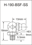 1/4″-26 BSF 90 Degree Stainless Steel Grease Fitting