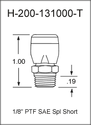 H-200-131000-T air vent grease fitting drawing