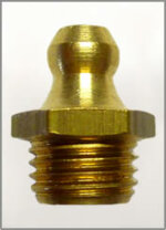 3/8"-24 UNF Brass Grease Fitting / Zerk Fitting