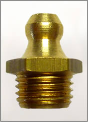 3/8"-24 UNF Brass Grease Fitting / Zerk Fitting