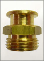 3/8"-19 BSPP Brass Button Head Grease Fitting