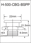 1/2″-14 BSPP Giant Button Head Grease Fitting