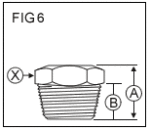 8MM X 1MM Thread Forming Flush Type Grease Fitting drawing
