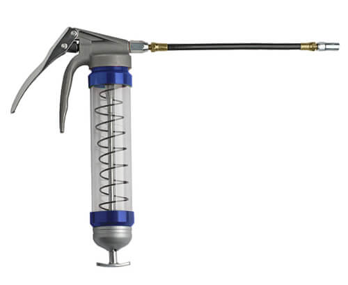 Clear Pistol Grip Grease Gun - Blue - Image 3