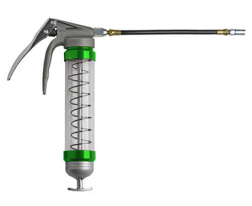 Clear Pistol Grip Grease Gun - Green