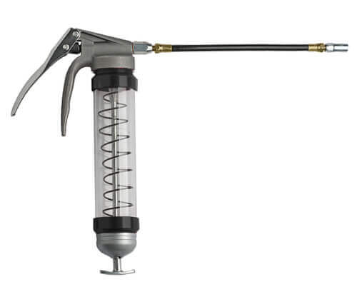 Clear Pistol Grip Grease Gun - Black