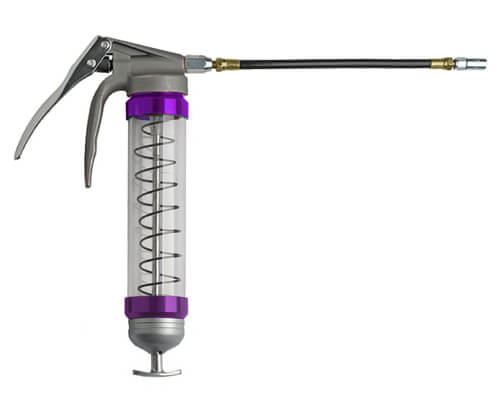 Clear Pistol Grip Grease Gun - Purple - Image 3