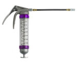Clear Pistol Grip Grease Gun - Purple