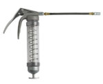 Clear Pistol Grip Grease Gun - Silver