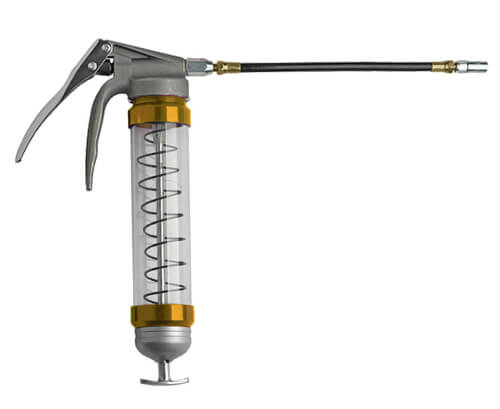 Clear Pistol Grip Grease Gun - Gold - Image 3