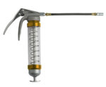 Clear Pistol Grip Grease Gun - Gold