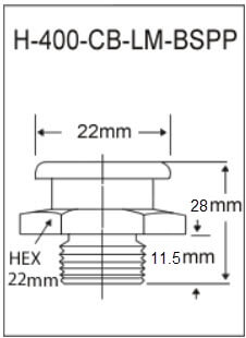 h-400-cb-lm-bspp grease fitting diagram