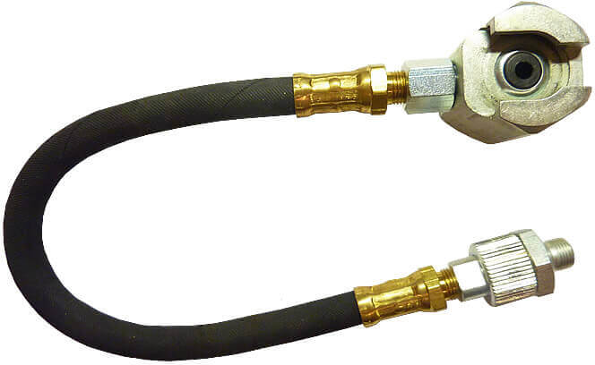12" Hose w/ Swivel & Giant Button Head Coupler