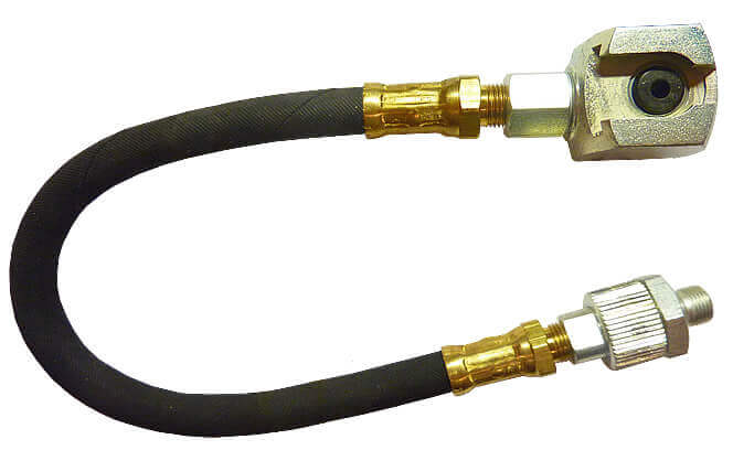 12" Hose w/ Swivel & Standard Button Head Coupler