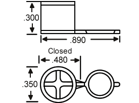 Clear Grease Fitting Cap Drawing