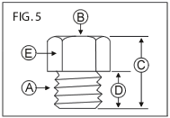 SAE-MEA82 Metric to English Grease Fitting Adapters