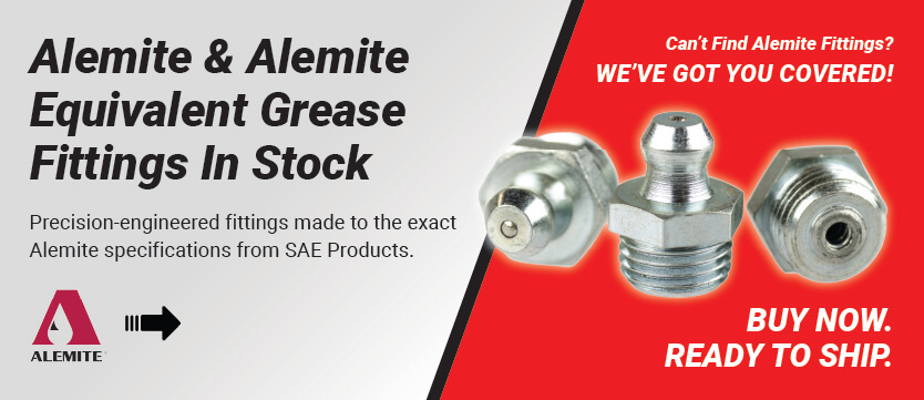 Alemite Equivalent Grease Fittings in Stock