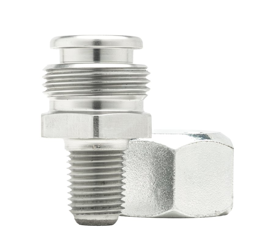 Vent cap fitting with the cap removed, showing the giant button head