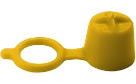 GFCA-4-Y Yellow Grease Fitting Cap Image